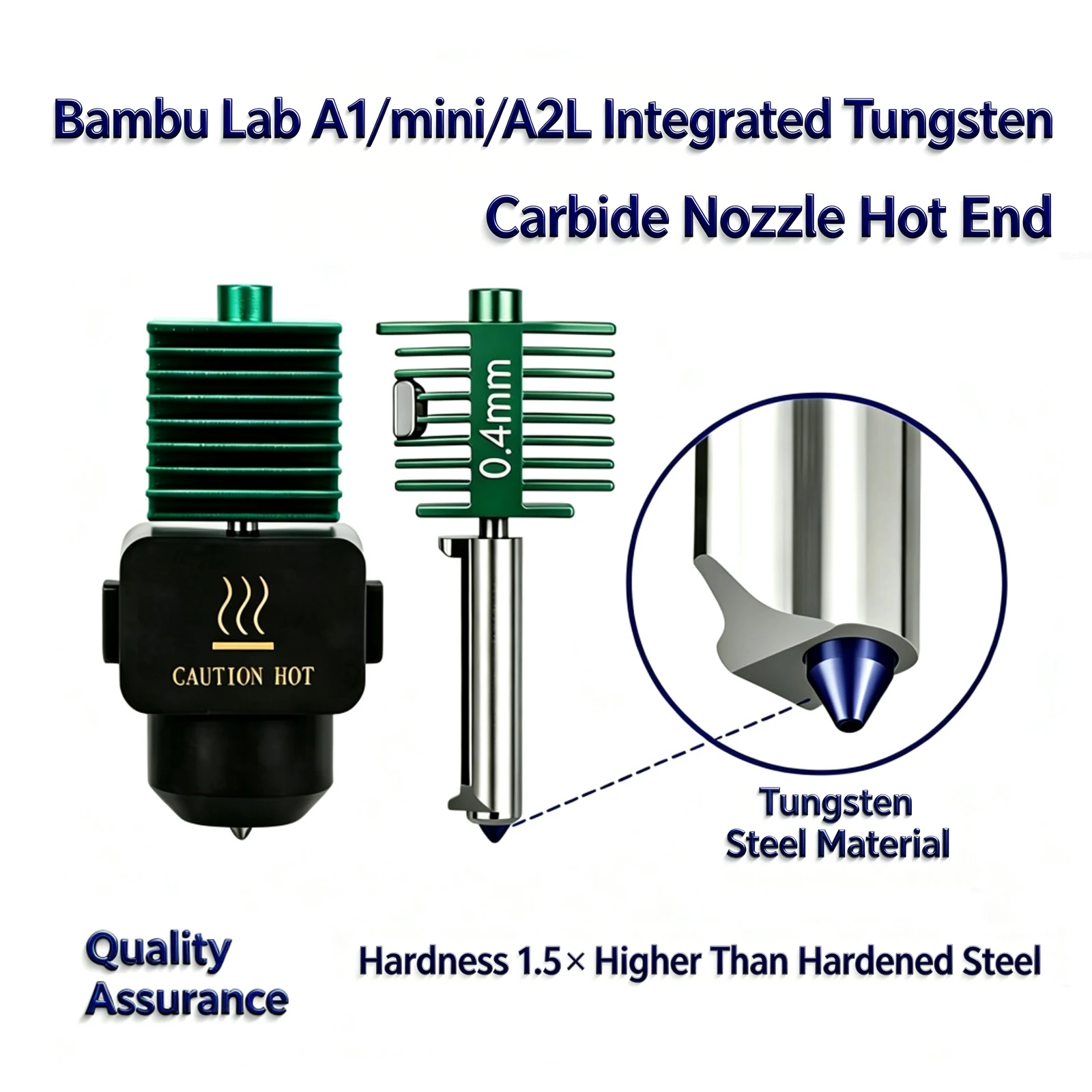 Nozzle Tungsten - New Bambu Lab A1 Mini/A2L Integrated