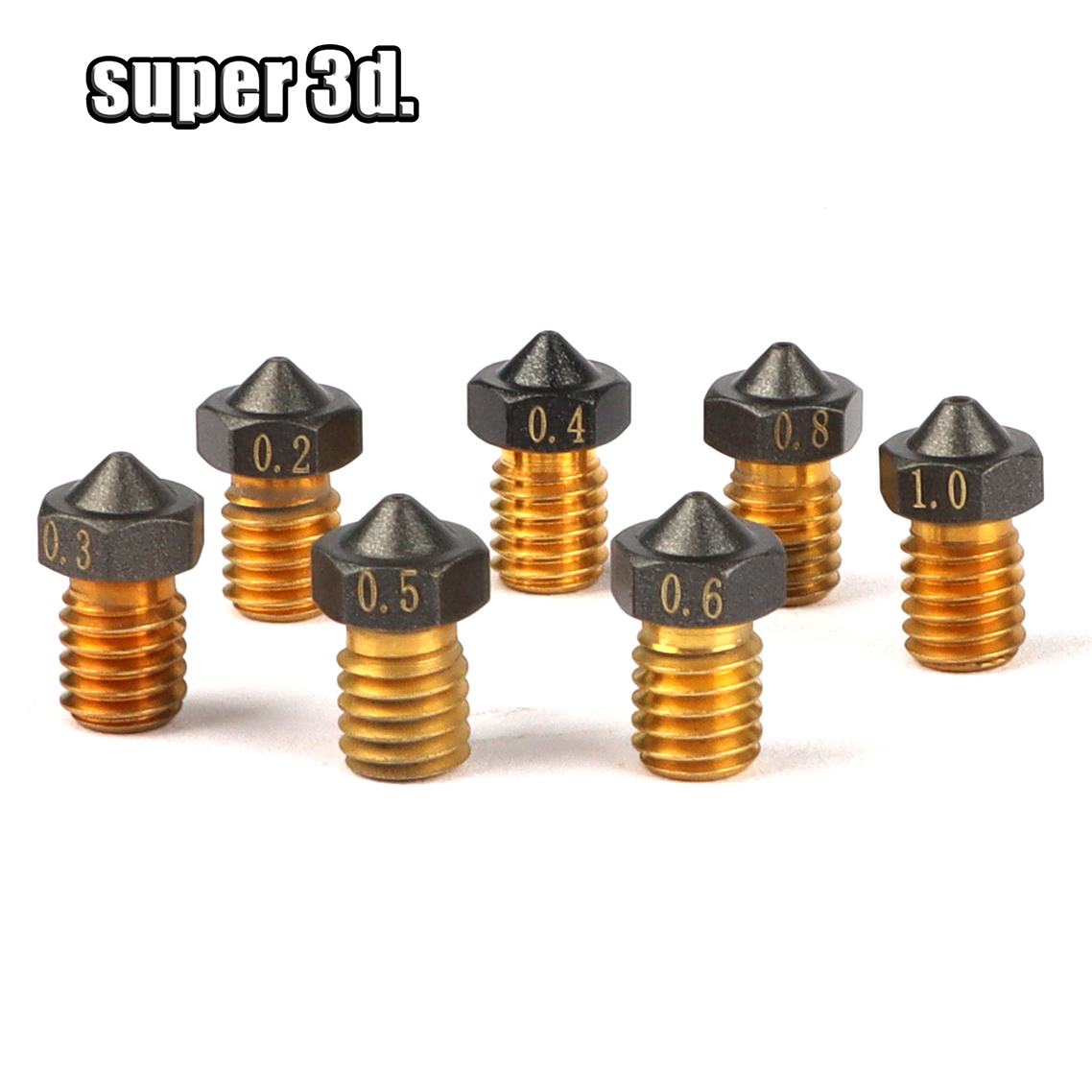 1/2/5Pcs V6 PTFE Nozzle Brass  - огляд і ціна Nozzle Tungsten