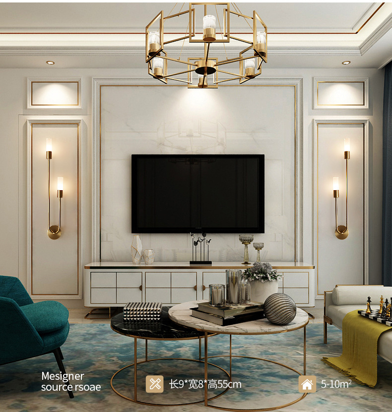 Retro Background Living Room A - огляд і ціна Glass Bed
