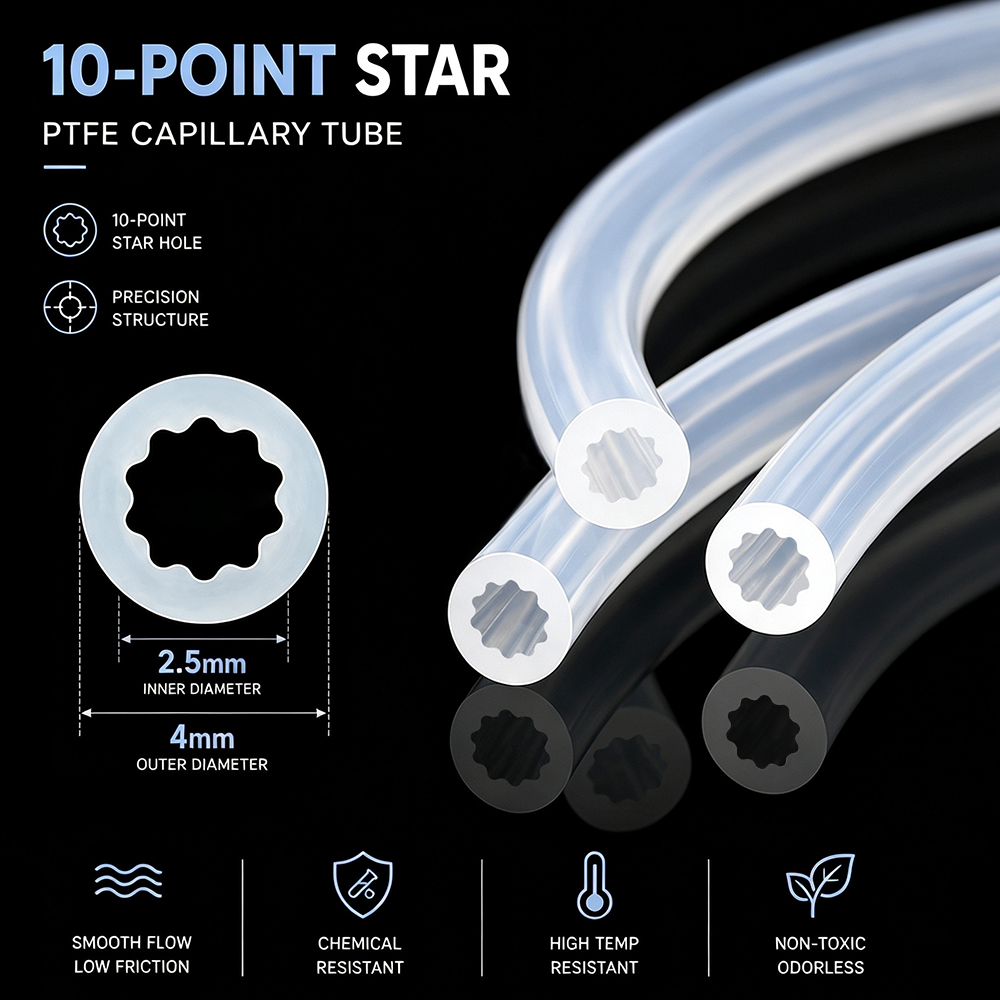 Star Shaped PTFE Tube Multicol - огляд і ціна Bowden Tube