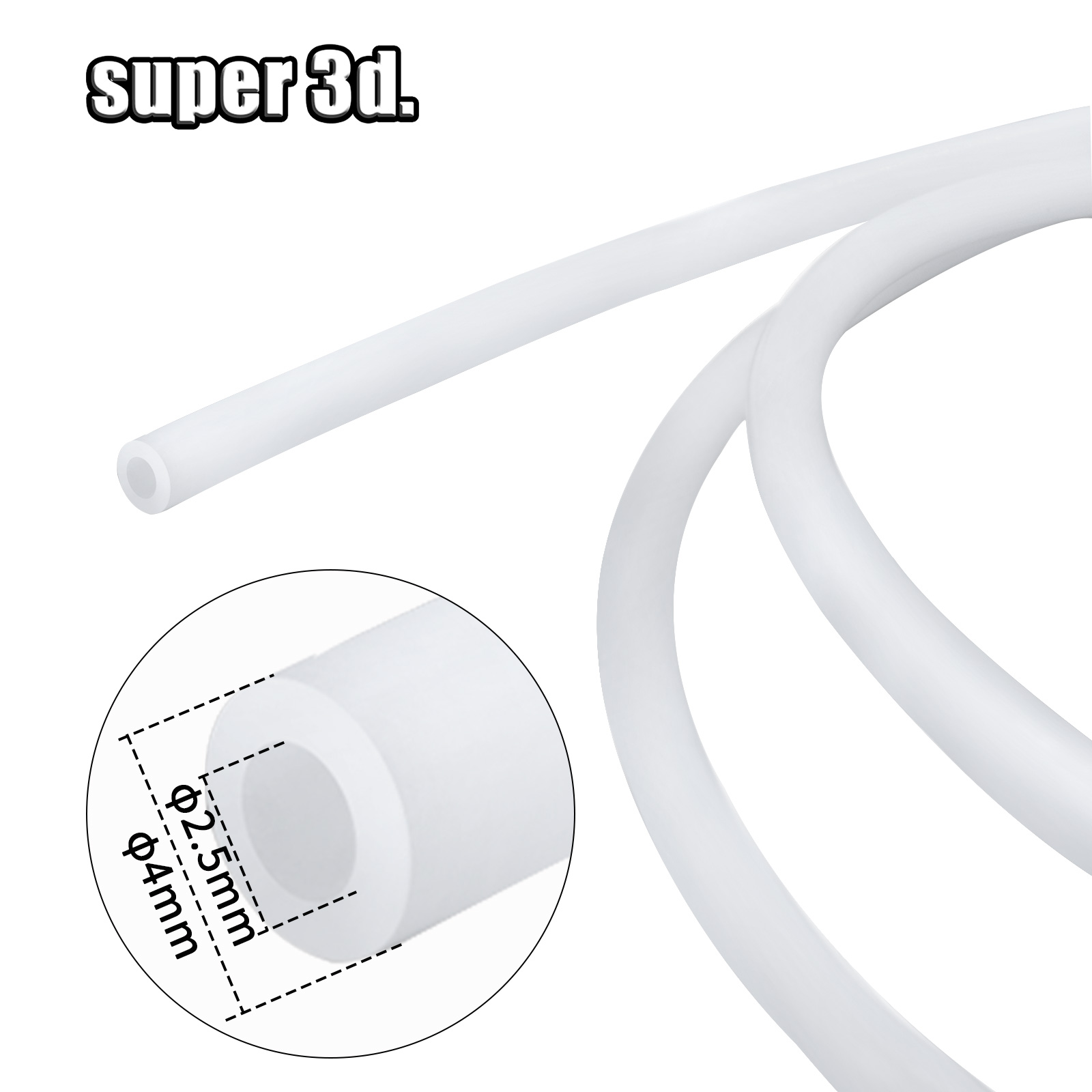 1/2/50M Bambu Lab PTFE Tube ID - огляд і ціна Bowden Tube