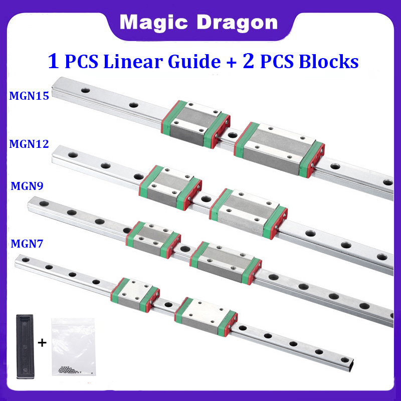 1Pc MGN7 MGN12 MGN15 MGN9 L 10 - огляд і ціна Linear Rail Mgn12H Set