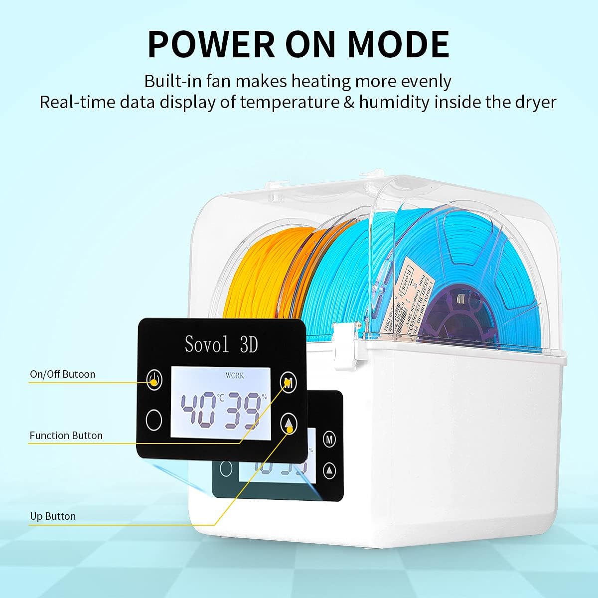 Sovol Filament Dryer 2023, SH0 - огляд і ціна Enclosure 3D Printer