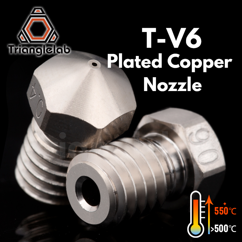 Trianglelab® T-V6 Plated Coppe - огляд і ціна Nozzle Tungsten