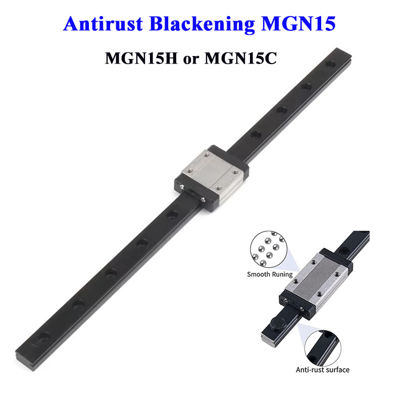 1pcs 15mm MGN15 Black Phosphat - огляд і ціна Linear Rail Mgn12H Set