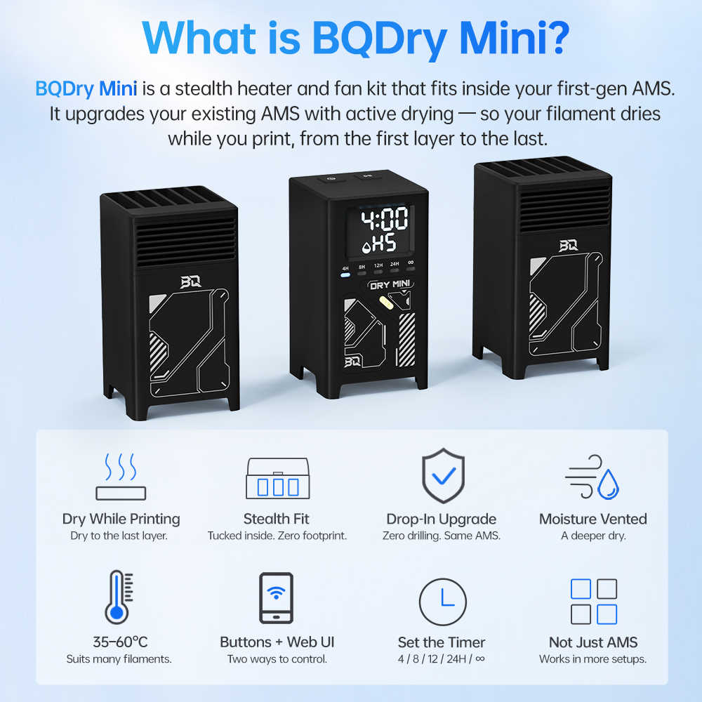 BIQU BQDry Mini Filament Dryer - огляд і ціна Enclosure 3D Printer