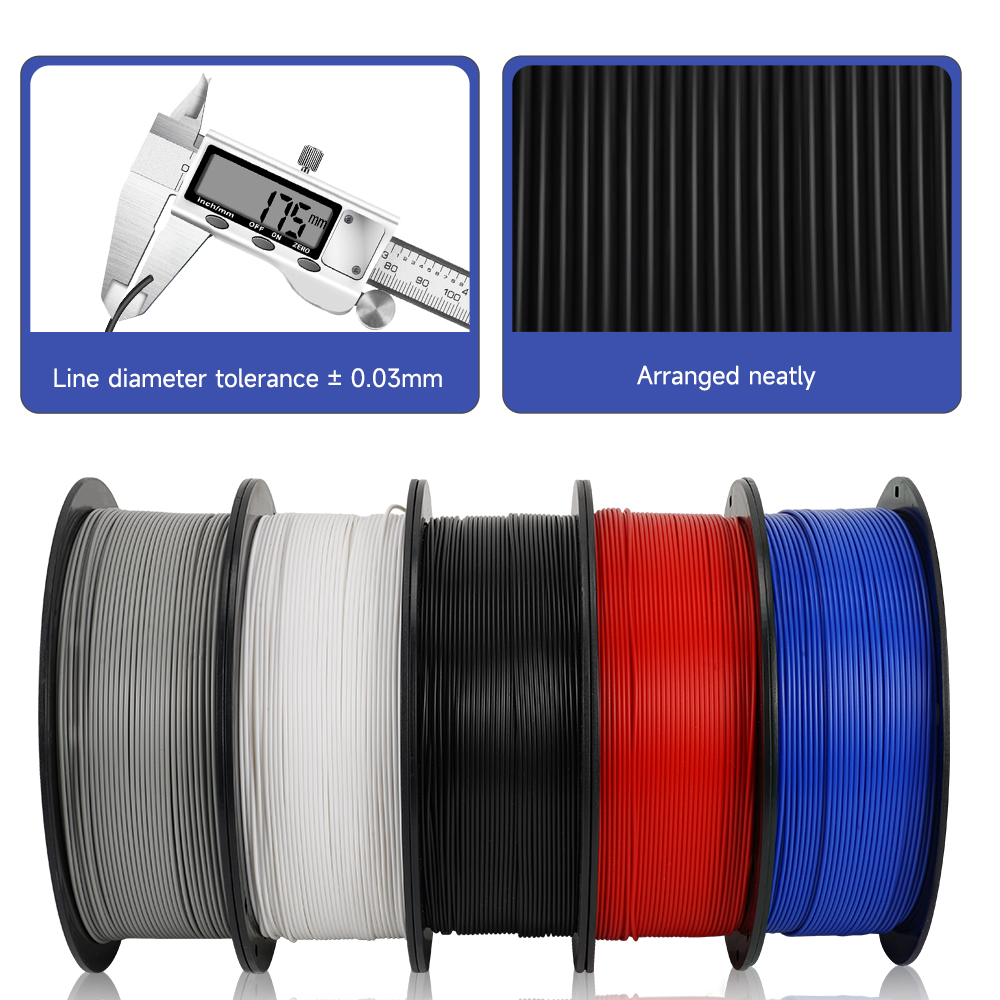 5KG Mix Colors PLA filament 1k - огляд і ціна Filament 1.75
