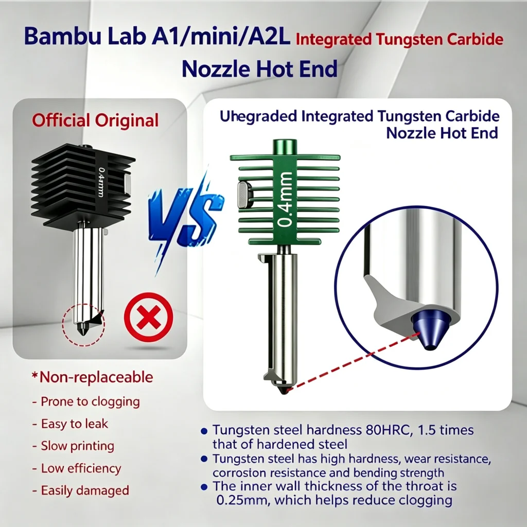 New Bambu Lab A1 Mini/A2L Inte - огляд і ціна Nozzle Tungsten