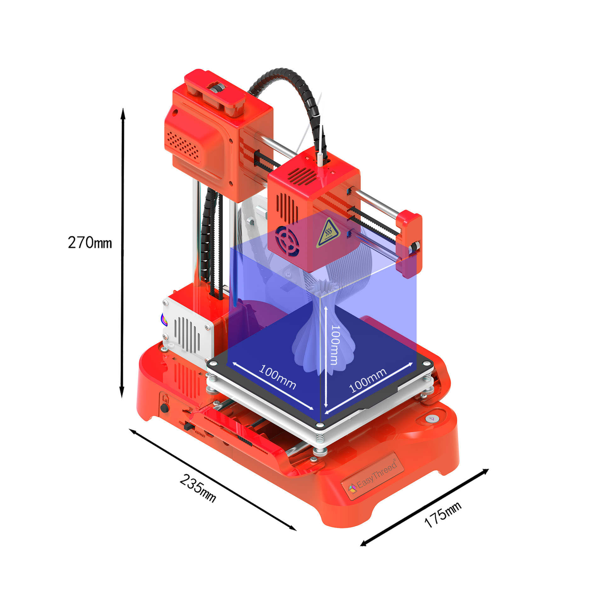 Easythreed 3D Printer K9 Easy  - огляд і ціна Corexy 3D Printer Kit